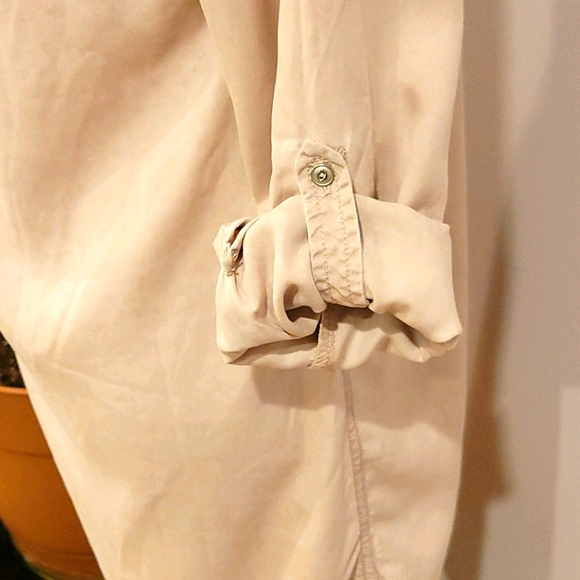 NWT Express Distressed Shirt Dress - Picture 5 of 8